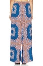 view 5 of 6 PANTALON SELENA in Sapphire Tapis Satin