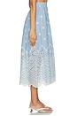 view 3 of 6 Aggie Skirt in Periwinkle Scallop
