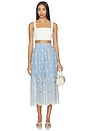 view 5 of 6 Aggie Skirt in Periwinkle Scallop