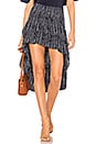 view 1 of 4 Andra Hi Low Skirt in Navy & White