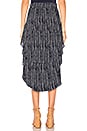 view 3 of 4 Andra Hi Low Skirt in Navy & White