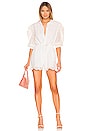 view 1 of 3 Joanna Romper in White Cotton Eyelet Mix