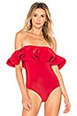 view 2 of 5 Corcica Bodysuit in Red