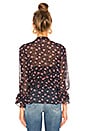 view 3 of 4 Jema Top in Navy Pink Floral
