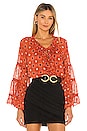 view 2 of 6 Alberta Top in Maravi Dots