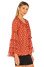 view 3 of 6 Alberta Top in Maravi Dots