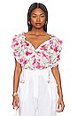 view 1 of 4 Sera Top in Fuschia Floral in Fuchsia Floral
