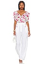 view 4 of 4 Sera Top in Fuschia Floral in Fuchsia Floral
