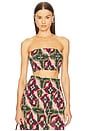 view 1 of 4 Roksana Bandeau in Prismatic Tile Fusch