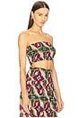 view 2 of 4 Roksana Bandeau in Prismatic Tile Fusch