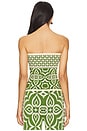 view 3 of 4 Nessa Bandeau in Green Mosaic
