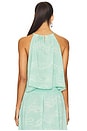 view 3 of 4 Thelma Top in Seafoam Linear Wave