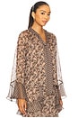 view 2 of 4 Maris Top in Brown Paisley