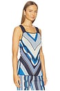 view 2 of 4 Diara Top in Blue Geo Stripe Knit