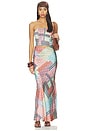 view 4 of 5 Rhys Bandeau in Oasis Patchwork