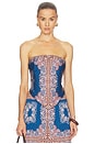 view 1 of 4 x REVOLVE Mae Top in Sapphire Tapis Satin