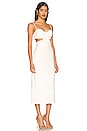 view 2 of 3 VESTIDO MIDI DAISY in Ivory