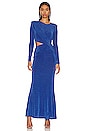 view 1 of 3 Yulia Slinky Gown in Cobalt Blue