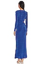 view 3 of 3 Yulia Slinky Gown in Cobalt Blue