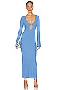 view 1 of 3 Peyton Rib Knit Midi Dress in Palace Blue