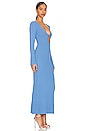 view 2 of 3 Peyton Rib Knit Midi Dress in Palace Blue