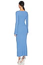 view 3 of 3 Peyton Rib Knit Midi Dress in Palace Blue