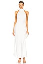 view 2 of 3 x REVOLVE Evianna Satin Gown in Ivory