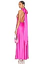 view 1 of 4 Evianna Satin Gown in Hot Pink