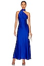 view 2 of 5 Alastair Satin Gown in Electric Blue
