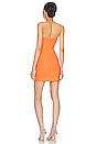 view 4 of 4 Eleonora Bonded Crepe Dress in Flame