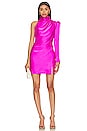 view 1 of 4 Romeo Satin Mini Dress in Hot Pink