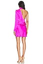view 4 of 4 Romeo Satin Mini Dress in Hot Pink