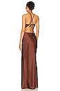 view 3 of 3 Edem Backless Maxi Dress in Chocolate
