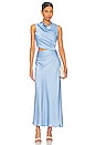 view 1 of 3 Amadeus Midi Dress in Hydrangea Blue