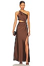 view 1 of 4 Kristin Gown in Umber Brown