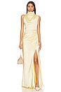 view 1 of 3 Costantina Gown in Soft Yellow
