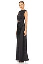 view 3 of 4 ROBE MAXI KIMORA in Black