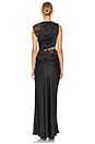 view 4 of 4 ROBE MAXI KIMORA in Black