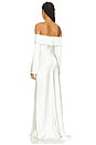 view 3 of 3 Bianca Off Shoulder Long Sleeve Gown in Antique Ivory