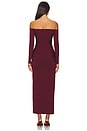 view 3 of 3 x REVOLVE Raelynn Slinky Midi Dress in Mulberry Wine