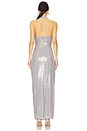 view 3 of 4 Alusia Sequin Gown in Pewter