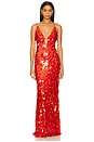 view 1 of 4 Sapphire Gown in Red Sequin