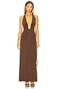 view 1 of 3 Jennifer Maxi Dress in Cedar Brown