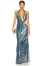 view 1 of 4 The Devon Sequin Dress in Teal