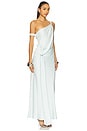 view 2 of 4 The Horizon Satin Dress in Ice Blue