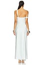 view 4 of 4 The Horizon Satin Dress in Ice Blue