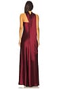 view 3 of 3 The Lilia Satin Dress in Port