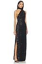 view 2 of 5 The Nicolette Crochet Sequin Dress in Black