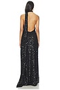 view 4 of 5 The Nicolette Crochet Sequin Dress in Black