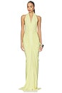 view 1 of 3 The Love Gathered Cupro Dress in Lemon